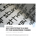 Bootstrap is NOT a bad fit for WordPress