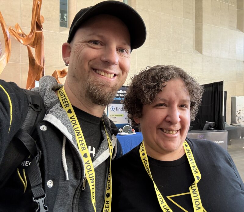 Chris Reynolds and WCEH event organizer Miriam Goldman